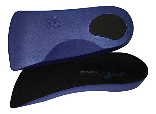 Sole Control 2 Pares Plantillas ortopédicas ligeras 3/4, soporte para el arco, pies planos, arcos caídos, pronación, fascitis plantar, espolón del talón (M (EU 40-4205))