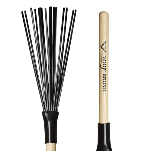 Balais de batterie Vater VWB Wire Tap de haute précision avec manche en bois
