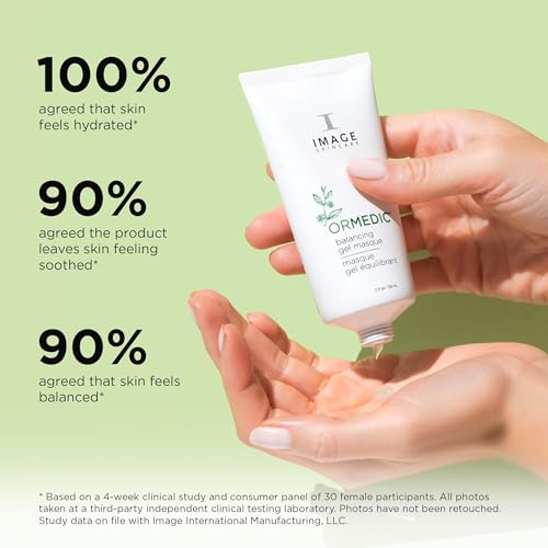 IMAGE Skincare, ORMEDIC Balancing Gel Masque, Helps to Refresh Dry, Tired-Looking Facial Skin, Made with Organic Aloe Vera and Botanical Extracts, 2oz - Image 6