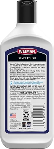 Weiman Silver Cream Cleaner 3-in-1, Anti-Tarnish Technology, 8 Fl Oz - image 2