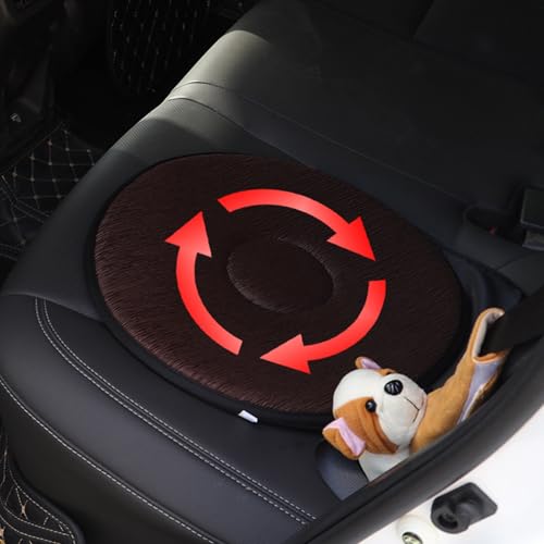 Cojín giratorio 360 portátil con funda lavable para asientos de coche y oficina 2