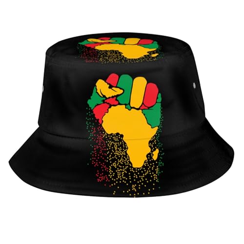 Juneteenth Bucket Hat for Women Men African Black Freedom Fisherman Hats Summer Outdoor Travel Beach Sun Caps Unisex