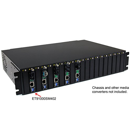 Image of StarTech Gigabit Ethernet Single Mode Fiber Media Converter, 1000Mbps, TAA | ET91000SM402