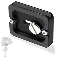 PU-50 Schnellwechselplatte Adapter, Quick Release Plate, Kamera Stativ Arca Swiss Schnellwechselplatte mit 1/4 Kameraschraube, Kompatibel für Stativ Kugelkopf Schnellwechselplatte