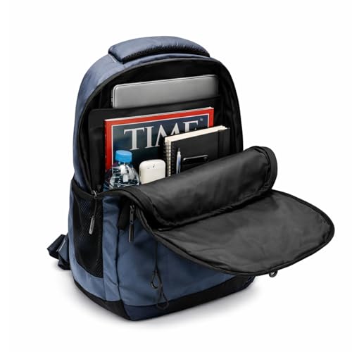 Image of Police 30L Premium Nylon Backpack for Men & Women | Large Dual Compartment Laptop Bag with Padded Sleeve | Ergonomic Shoulder Straps | Travel, Office, College Backpack with Front Utility Pocket