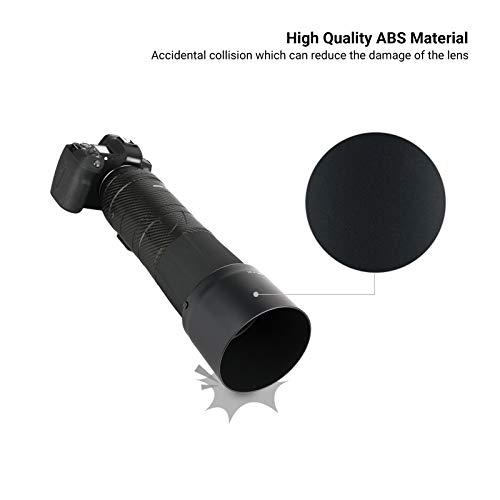 Image of Lens Hood for Canon RF 800mm f /11 is STM Lens on EOS R6 R5 RP R Ra Camera, RF 800mm Lens Hood Reversible Lens Shade Replace Canon ET-101 Hood, Compatible with 95mm Filters and 95mm Lens Cap