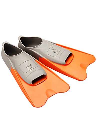 Mad Wave Pool Farbe Kurz Flossen, Unisex, Pool Colour Short, Orange, Size 36-37