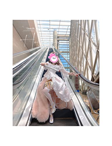 MYAYD Aro feminino oco gaiola de pássaro Underskrit saia espinha de peixe Lolita cosplay anágua para