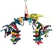 MEWTOGO Bird Parrot Wooden Toys for Conures Cockatiels Foraging and Amazon Parrot Toys