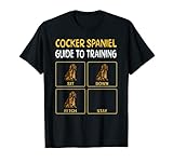 Entrenamiento Perro Gracioso Cocker Spaniel Camiseta