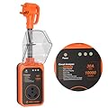 TRONIC MASTER RV Surge Protector 30 Amp - 10000 Joules RV Circuit Analyzer RV Power RV Adapter Plug with Waterproof Cover LED Display for Camper Travel