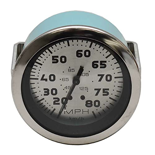 Teleflex Boat Speedometer Gauge 63485 | Silver 3 1/4 Inch
