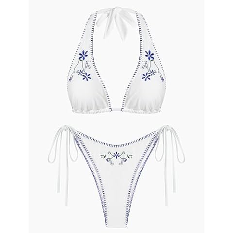 ZAFUL Multiway Fishnet Tie Side Bikini Set Cover