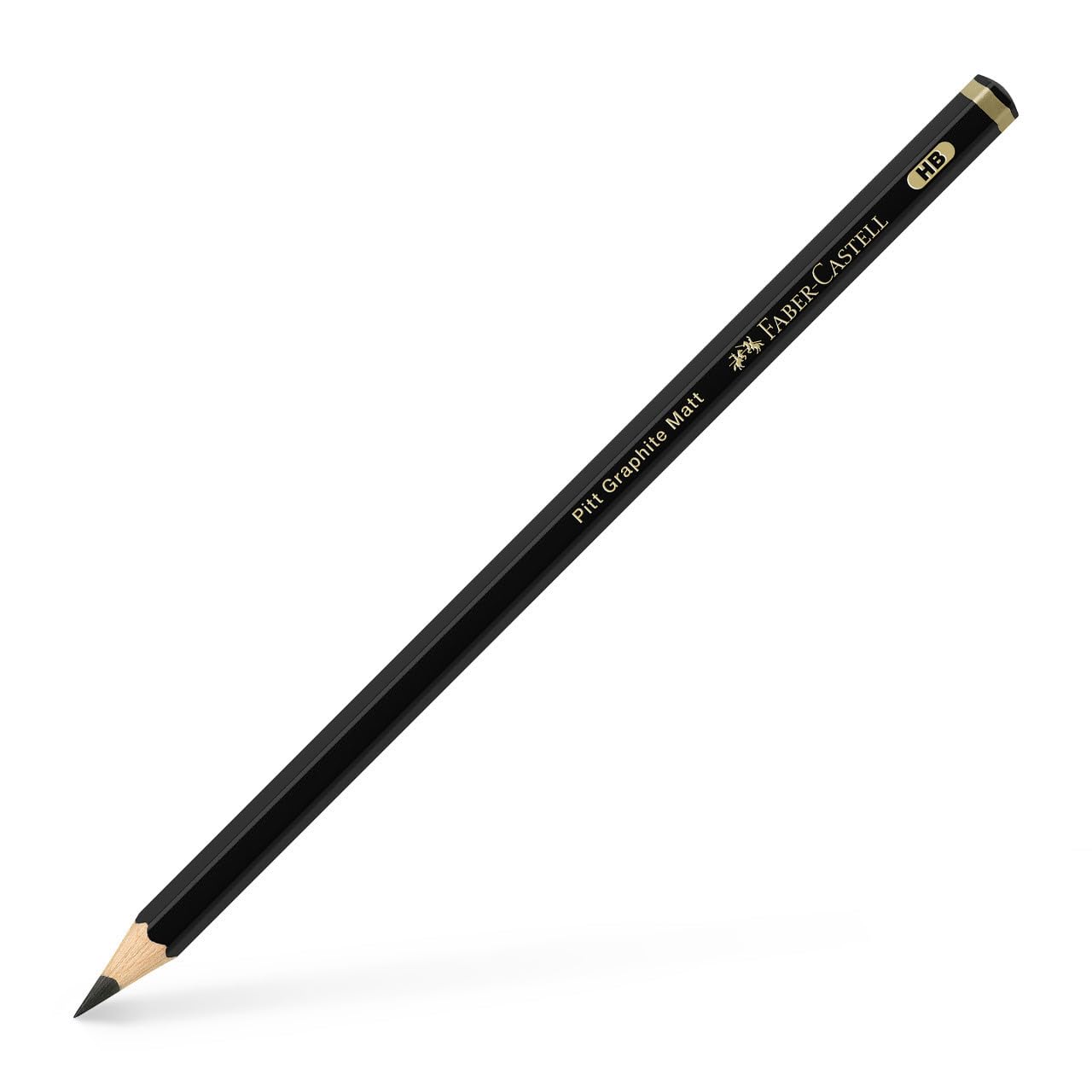 Faber-Castell Pitt Matt Dereceli Kurşun Kalem, HB, Ultra Mat, Parlama Yapmaz, Siyah Beyaz Çizimler İçin, Teknik Çizim ve Eskiz İçin Dayanıklı Uç