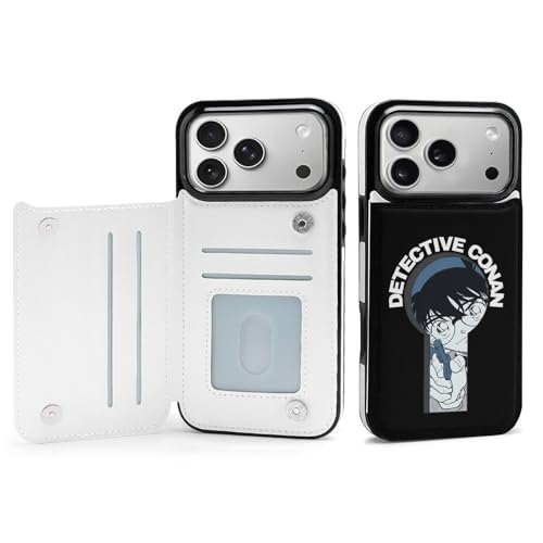 iPhone17 Pro Max用ケース 名探偵コナン カード収納 スマホカバー すまほけーす 携帯ケース 手帳型 PUレザー 財布型 耐衝撃 マグネット式 スタンド機能 全面保護 傷汚れ防止 指紋防止 おしゃれ 贈り物