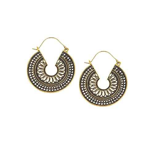 Image of SOHI Hoop Earring For Women and girls, Indo-western Earrings, Fashion Accessories, jewellery for women, Fancy earrings, artificial earrings for ladies