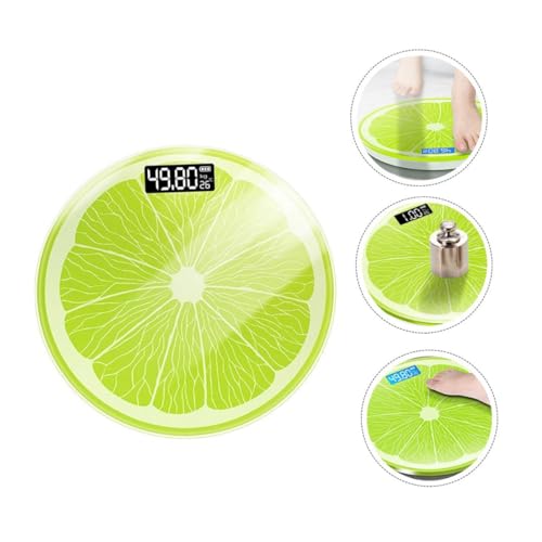 Balance pèse-personne électronique compacte modèle citron avec température