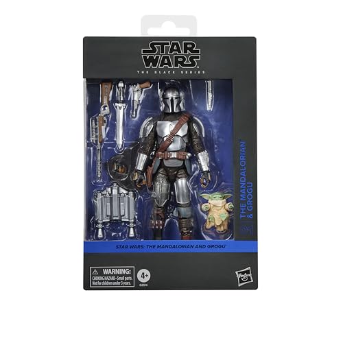 Star Wars The Black Series The Mandalorian & Grogu Star Wars: The Mandalorian & Grogu Deluxe Collectible 6 Inch Action Figure Gift