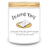Homsolver Book Lover Candle Gifts for Readers- Reading Bookish Gift Candles, Thanksgiving Christmas Birthday Gifts for Bookworm, Librarian