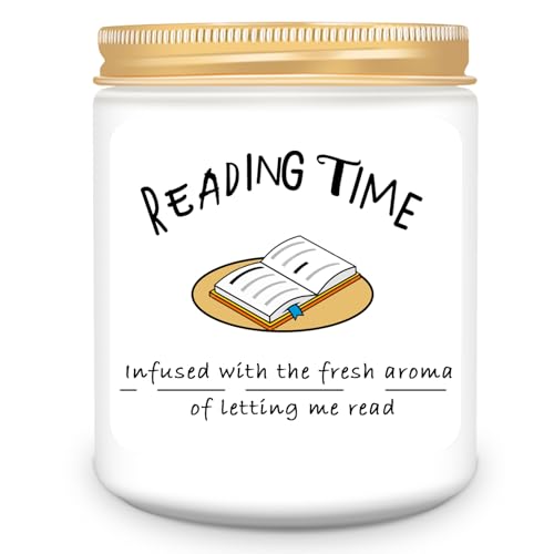 Homsolver Book Lover Candle Gifts, Gifts For Readers - Reading Bookish Gifts Candle, Thanksgiving Christmas Birthday Gifts For Book Lovers, Bookworm, Librarian