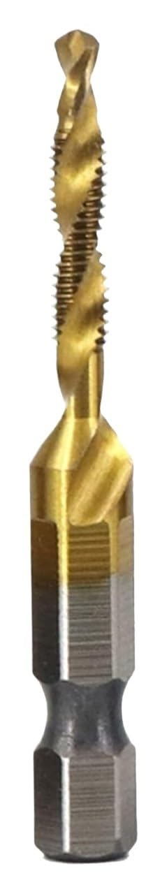 Woodworking Drills,Metal Shank Screw Drill Bit Countersink Set Tools(Gold,M3*0.5)