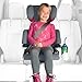 Clek Oobr High Back Booster Seat with Adjustable Headrest, Reclining Design, Latch System, and Retardant-Free Fabric (Mammoth Ziip)
