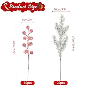30 Pcs Snowy Cedar Berry Picks Christmas Frosted Pine Berry Branches Artificial Red Berry Cedar Stems Faux Greenery Holly Berry Sprays for Xmas Tree Wreath Floral Arrangement Party Decor 30 Pcs Snowy Cedar Berry Picks Christmas Frosted Pine Berry Branches Artificial Red Berry Cedar Stems Faux Greenery Holly Berry Sprays for Xmas Tree Wreath Floral Arrangement Party Decor