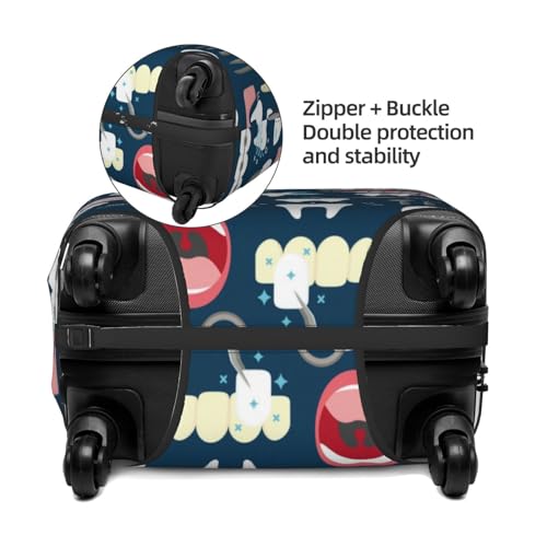 Dental Seamless Luggage Cover,Washable Suitcase Covers Fashion Luggage Covers,Anti-Scratch Suitcase Protector Cover4