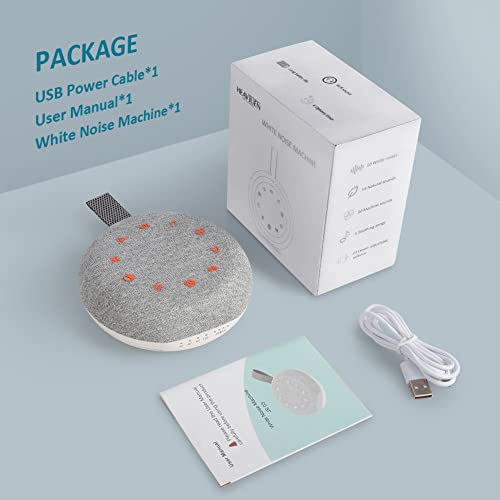 Machine à bruit blanc nomade rechargeable USB avec minuterie sonore