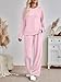 AUTOMET Womens Sweatsuits 2 Piece Lounge Matching Outfits Sweat Sets Tracksuit Travel Sweatshirts Fall Fashion Clothes 2026 Comfy Loungewear Pajamas Soft Pjs Pink L