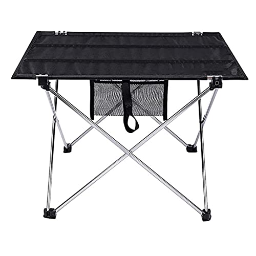 Table de camping pliante ultralégère en aluminium avec bureau carré
