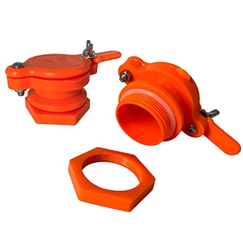 MayBee 2 Pack Honey Gate Valve for Extractor Durable Nylon Honey Extractor Tap Beekeeping Supplies