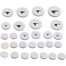 Jiayouy 28 Pieces Clarinet Pads Replacement Set Bass Clarinet Woodwind Instrument Pads White 16MM-30.6MM