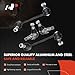 A-Premium Set of 11, Front Upper Control Arm, Sway Bar Link, Lower Ball Joint, Inner Outer Tie Rod End Assembly, Compatible with Mercedes-Benz S320 S350 S420 S500 S600 CL500 CL600 300SD 400SE 500SEC