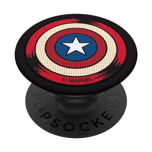 Popsockets- Marvel Captain America Shield Halftone Retro Icon...