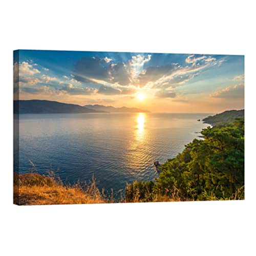 Tableau nature pour rompre l'obscurité grace a sa toile luminescente 80x120