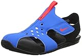 nike sandalen frauen Schaftstoff: Kunststoff Nike Jungen Sunray Protect 2 (PS) Dusch- & Badeschuhe, Blau (Photo Blue/BRT Crimson/Black 400), 29.5 EU