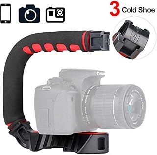 ULANZI U-Grip Pro Handheld Video Rig Steadicam with Triple Cold Shoe, Stabilizing Handle