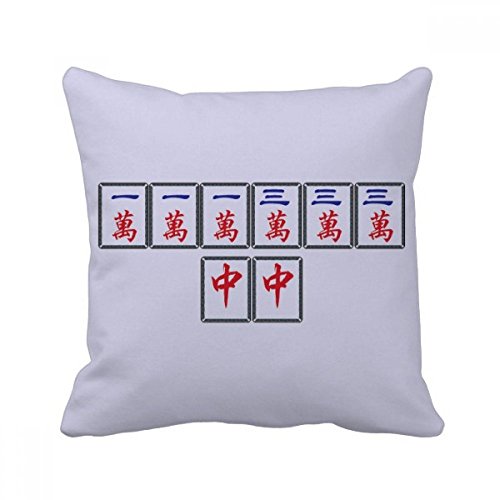 Coussin oreiller Mahjong décoratif multicolore 40x40 pour insert cover maison et lit