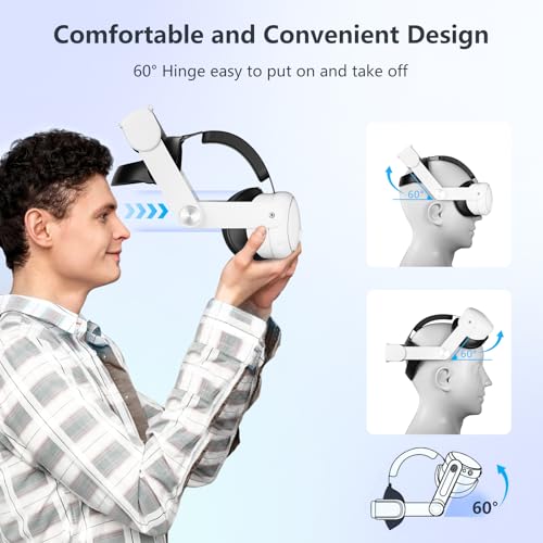 image for Saqico Comfort Head Strap Compatible with Meta Quest 3S and Quest 3,Ad