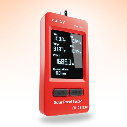 Image of PMA1800W Solar Panel Tester, Solar MPPT Meter with Large Ultra Clear LCD, Upgraded Measuring Range (5~1800W, 20~120V, 0~60A), Smart MPPT Tools for Testing Solar PV Panel Data and Troubleshooting