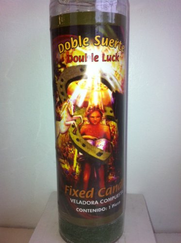 Double Luck (Doble Suerte) 7 Day Prepared Scented Candle in Glass