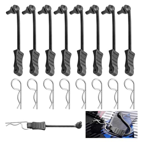 Clips de carrosserie 1,2 mm argent HobbyPark pour Traxxas et Axial (20 pièces)