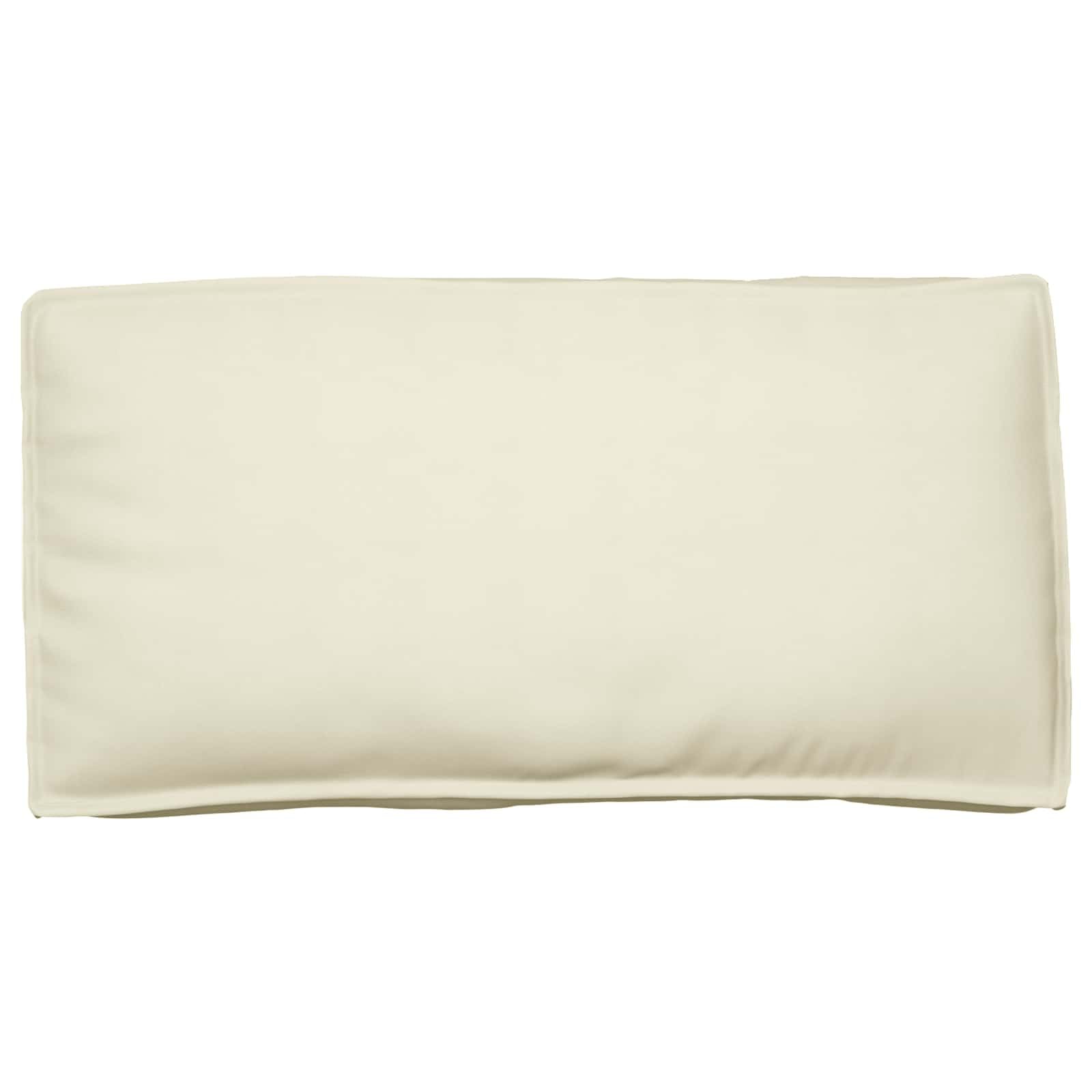 vidaXL Cojín Crema 120 x 60 x 12 cm Tela Oxford, Cojín de Sala Moderno y Lujoso, Rectangular, Resistente al Agua, cómodo para Todos los Espacios, Tanto Dentro como Fuera