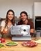 Pterying Meat Slicer Machine for Home - 200W Electric Food Slicer with 2 Removable 7.5