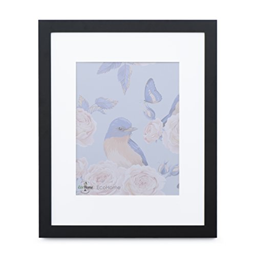 18x24 Black Picture Frame - Matted for 12x18 Poster, Frames by EcoHome