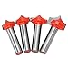 4Pcs Woodworking Router Bits Set | 8mm Shank Sharpen - Nosed Milling Cutter for Engraving Machines / Woodworking Tools | Tungsten Steel, 4 Sizes Included