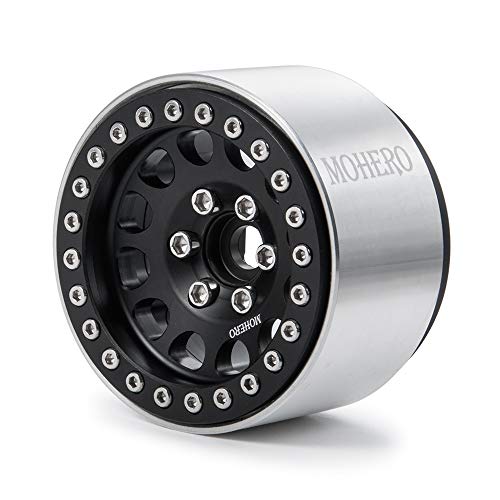 MOHERO 1.9 Aluminum Alloy Beadlock Crawler Wheels Rims Set for RC 1/10 SCX10 D90 TRX4 Model Crawler MOHERO 1.9" Aluminum Alloy Beadlock Crawler Wheels Rims Set for RC 1/10 SCX10 D90 TRX4 Model Crawler