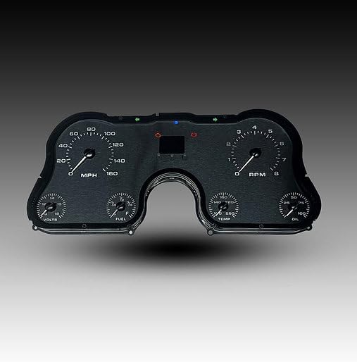 1967-1972 Chevy C10 K10 Pickup Truck Analog Gauge Panel Kit - Aurora Edition 6-Gauge Instrument Cluster Dash Upgrade - Custom Electronic Speedometer Tachometer Fuel Oil Temp Volt