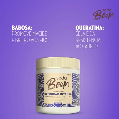 Geleia - Creme 2 em 1 Seda Boom Definição Intensa 500 g